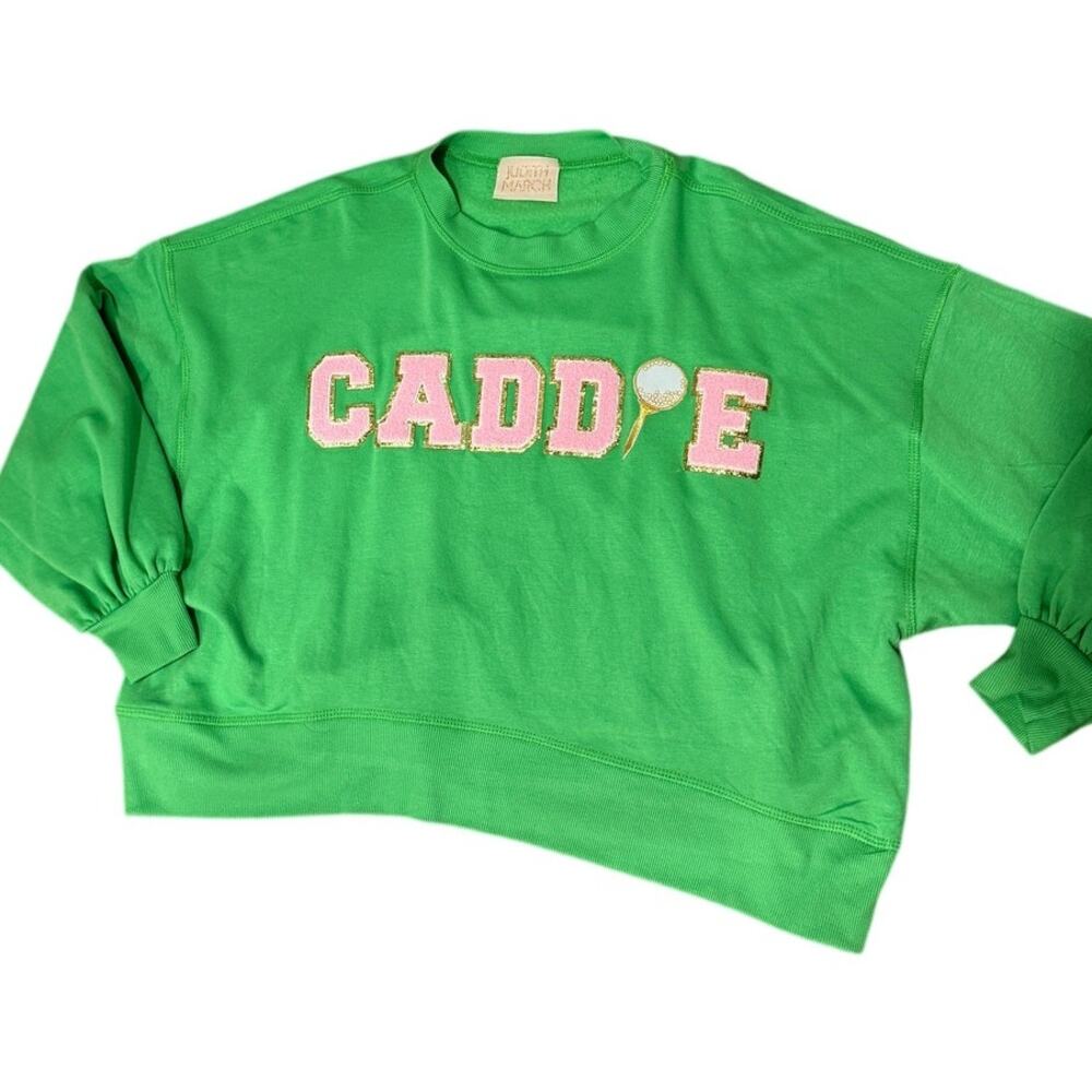 Judith March Caddie Golf Sweatshirt | Green | Small